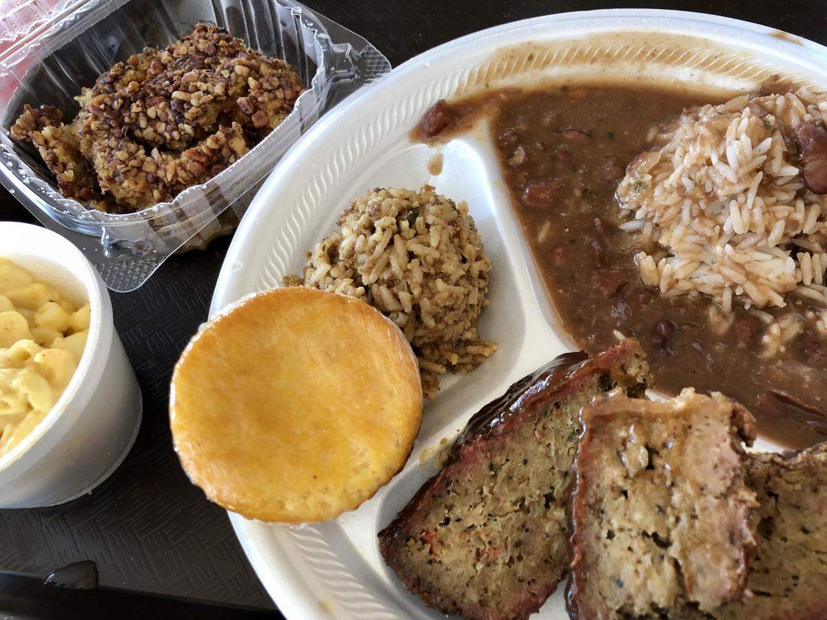 Smoked meatloaf is a Thursday special at Damian’s Cajun.