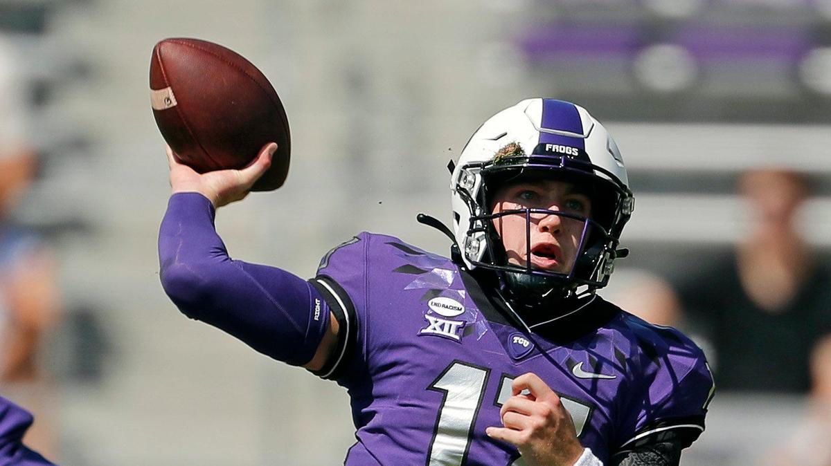 TCU quarterback Matthew Downing has looked like the top backup option behind Max Duggan this camp.