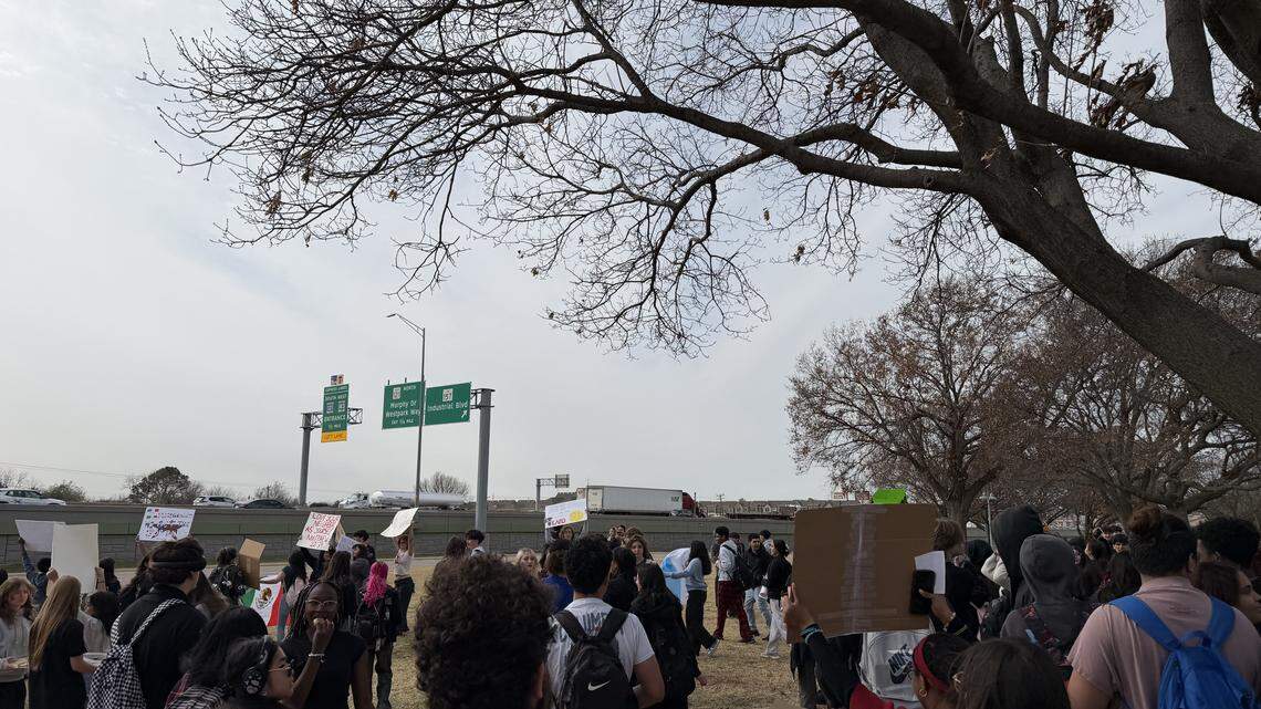 Euless Trinity becomes latest North Texas school to walk out in ICE protest