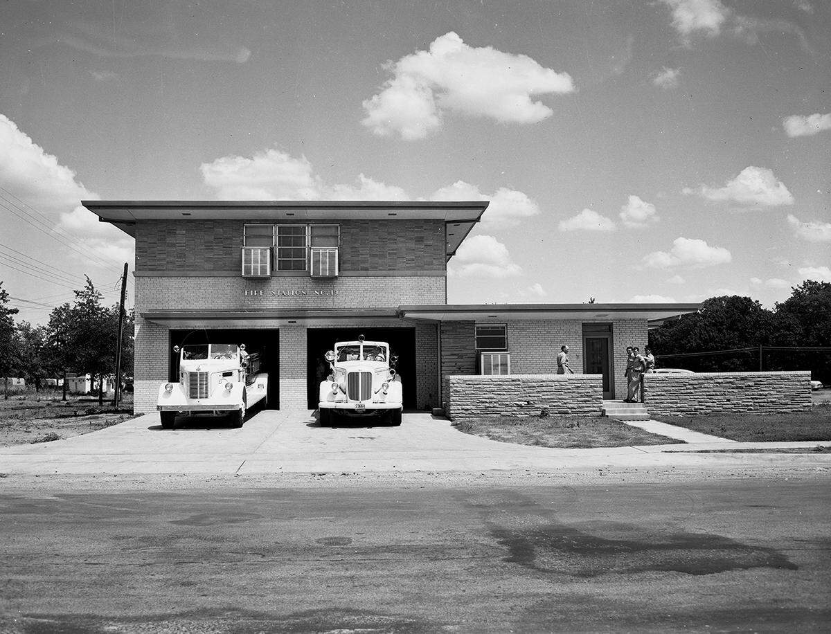 Aug. 27, 1951: The completed Riverside fire station. The fire department proposes to build six new stations, strategically placed throughout the city, from funds set up in the civic improvement bonds that will be voted on.