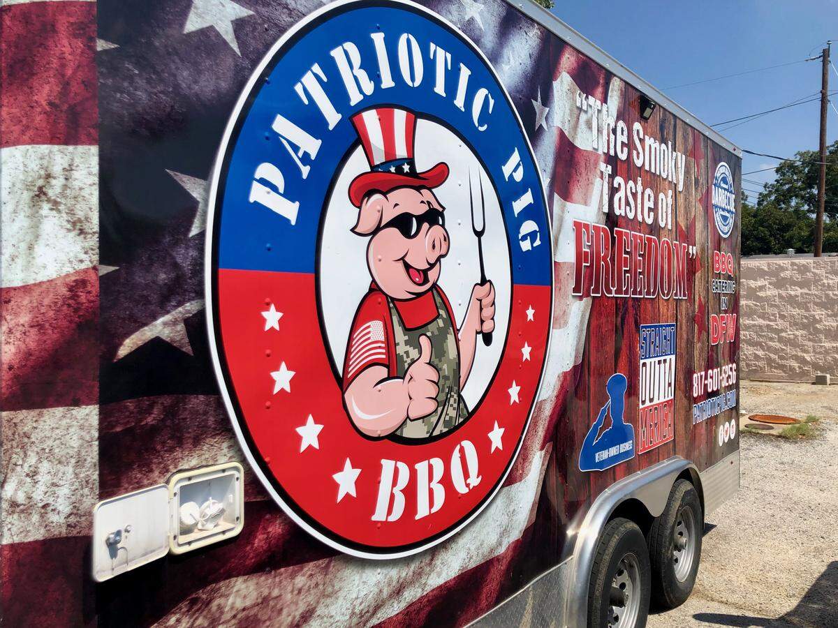 The Patriotic Pig is a veteran-owned BBQ restaurant promoting patriotism.