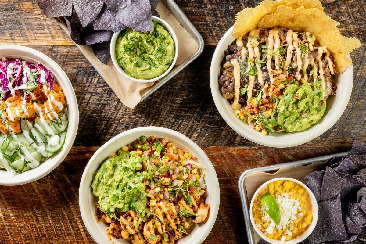 Velvet Taco now sells bowls with chicken tikka, pollo asado or carne asada, brisket or veggies.