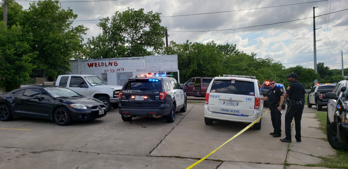 One man is dead after an afternoon shooting in Fort Worth. Police are searching for a suspect.