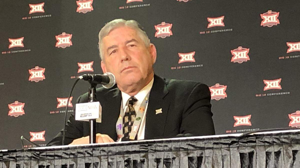 Big 12 commissioner Bob Bowlsby on Thursday made a case for having a team from the conference reach the 2020 College Football Playoff.