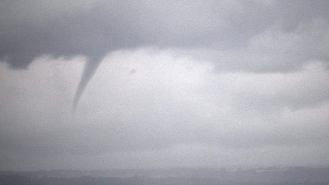 A funnel cloud is this file photo from Oct. 21, 2023, in the U.K.