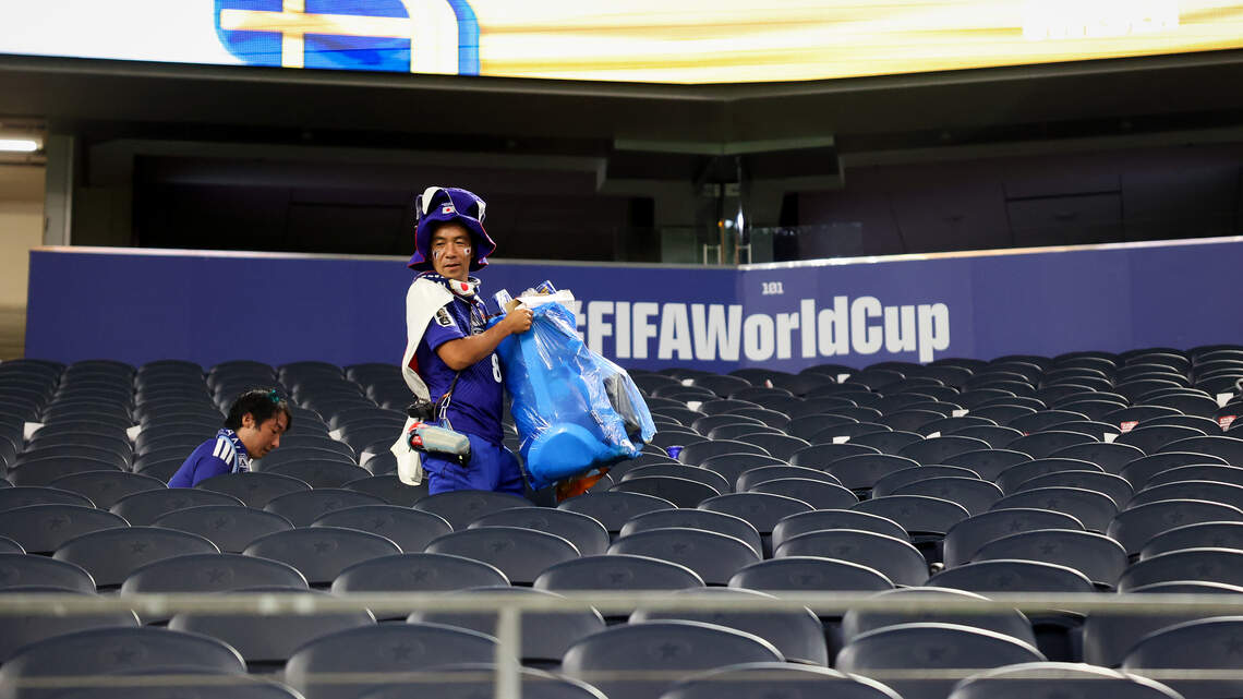 Japan fans explain why they cleaned up at World Cup before leaving AT&T Stadium