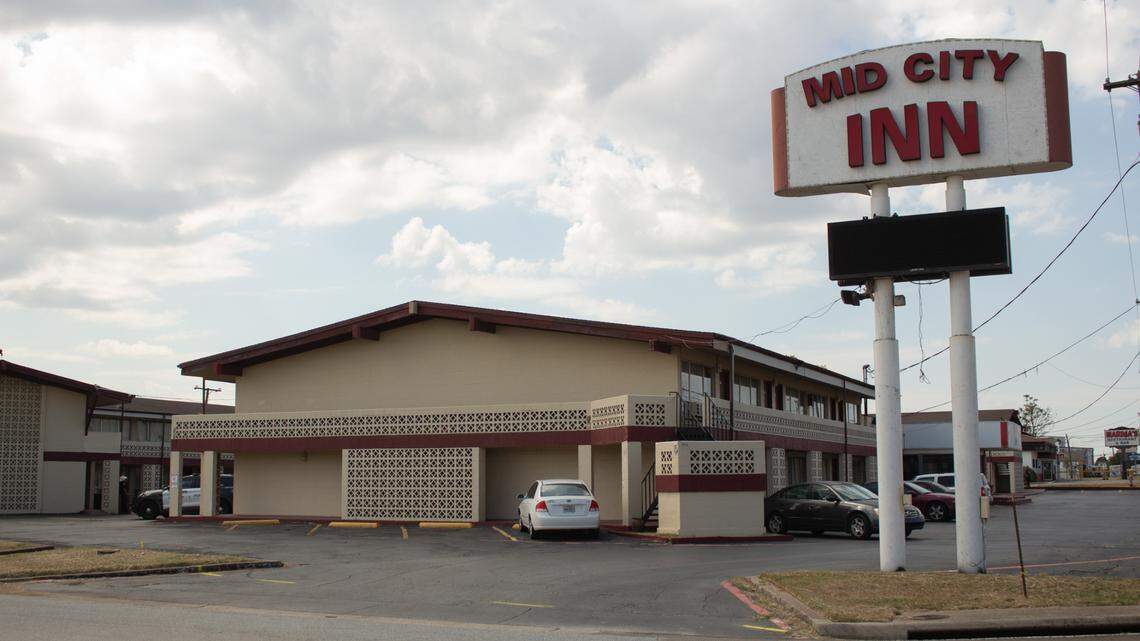 A 2021 photo shows the Mid City Inn, an extended-stay motel in the 1400 block of West Euless Boulevard in Euless, where serial killing suspect Jason Thornburg is accused of murdering and dismembering three people. The motel has since been torn down. Thornburg is on trial in Tarrant County on a capital murder charge and could face the death penalty if convicted.