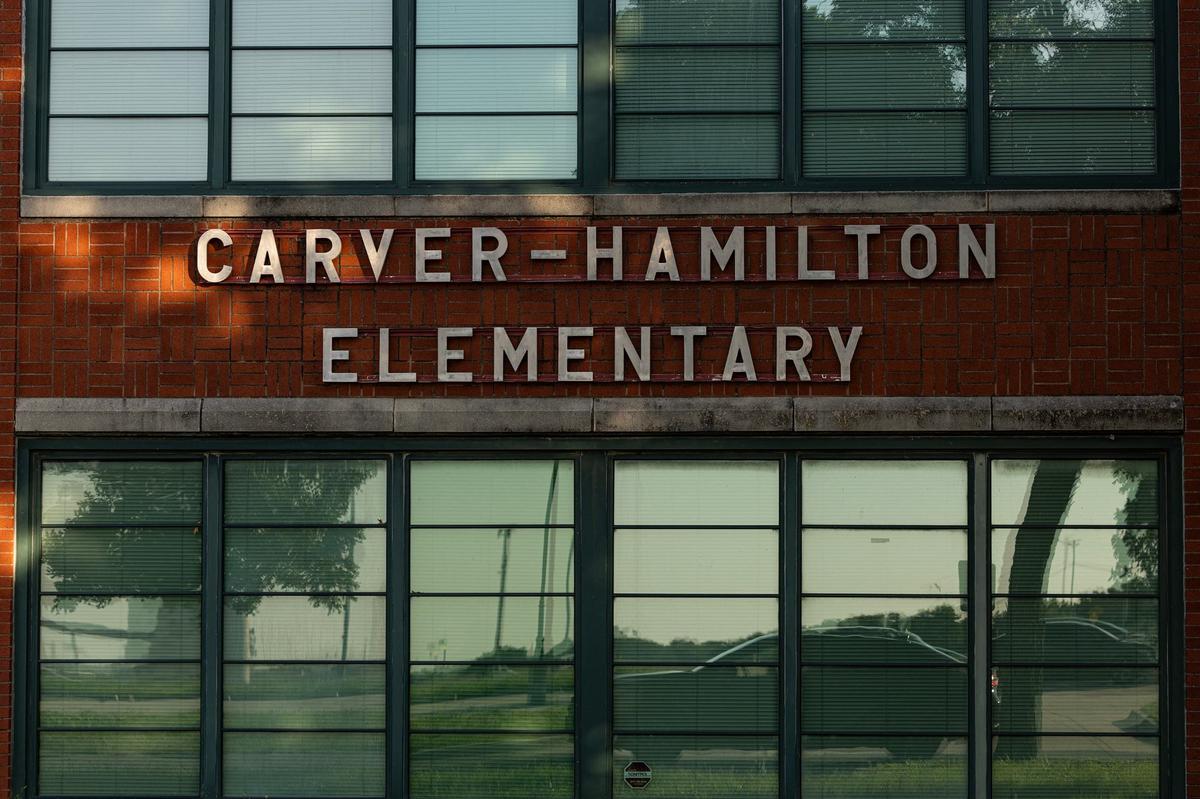 The back entrance to Carver-Hamilton Elementary at Butler Place in Fort Worth on Tuesday, May 14, 2024.