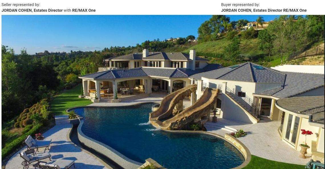 The property comes complete with a backyard oasis