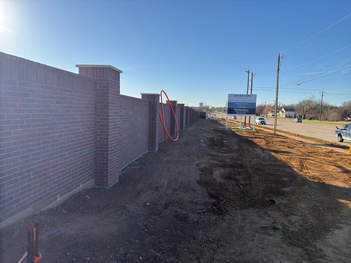 Work is underway on the Adkins Park development in Hurst. Toll Brothers took over the project from Our Country Homes.