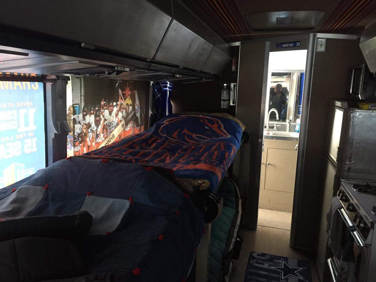 The Vander Esch Express sleeps four comfortably.
