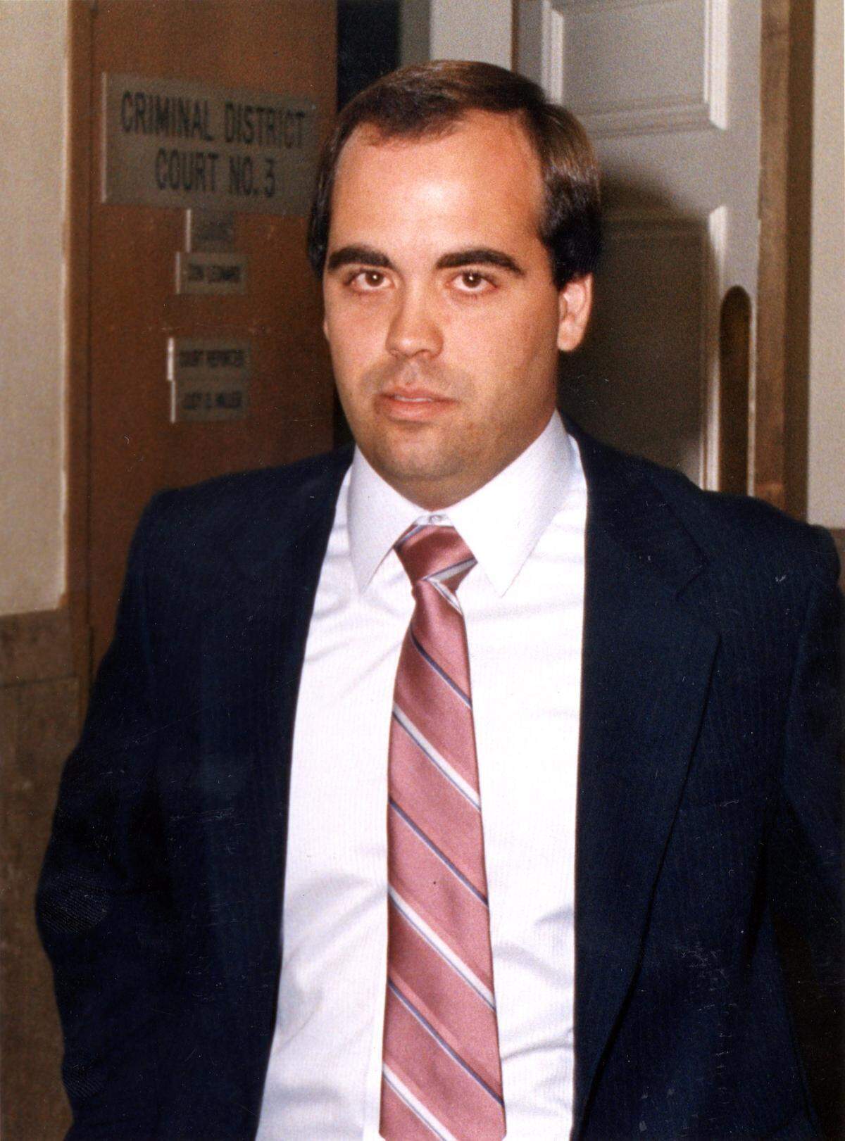 David Jeanfreau leaves court in April 1988 after testifying  in Emanuel Kemp ‘s capital murder trial.