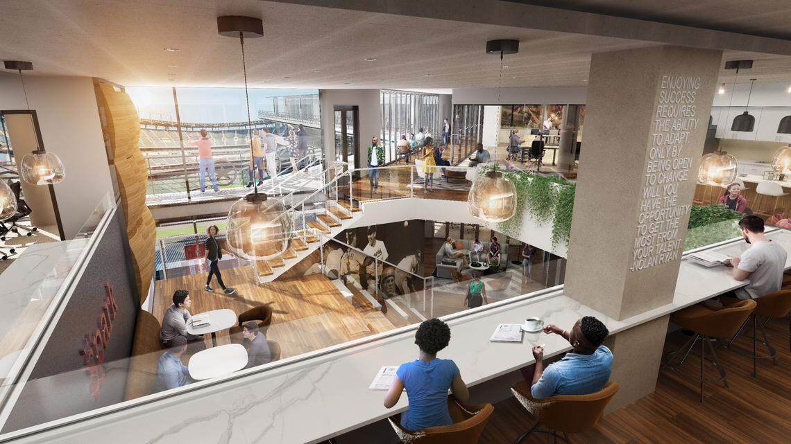 The Texas Rangers and The Cordish Companies announced Wednesday that Spark Coworking will anchor the southeast corner of Choctaw Stadium. Spark Arlington will feature 30,000 square feet of space across two levels.
