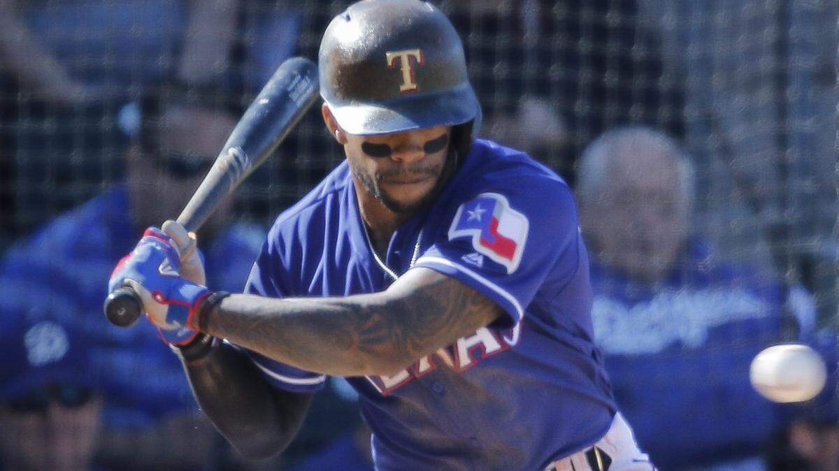 Delino Deshields and his Texas Rangers were seeing the baseball clearly at the plate in spring training.