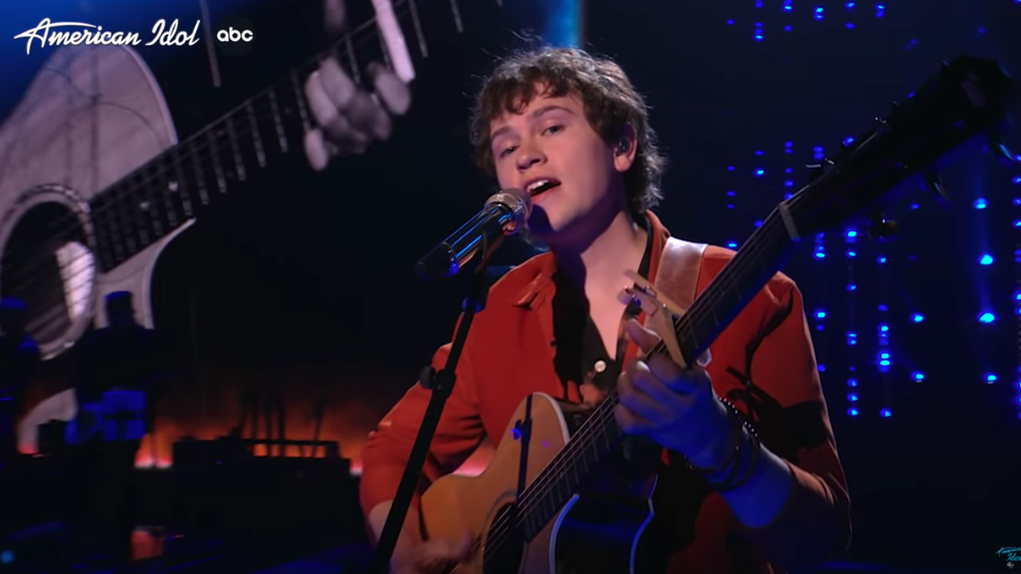 Fritz Hager, from Tyler, Texas, performed “Wonderwall” by Oasis on “American Idol” on Monday, April 25.