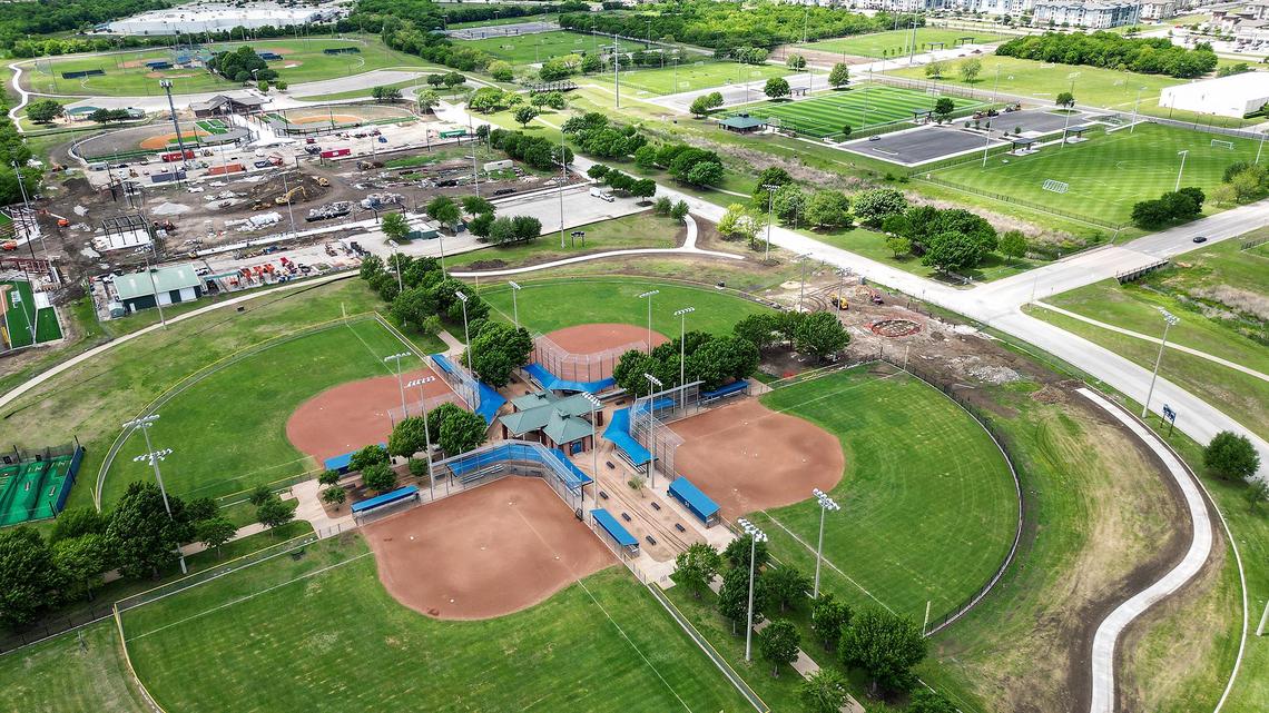 Keller Sports Park on Wednesday, April 23, 2025. The sports facility is finishing a $27 million renovation