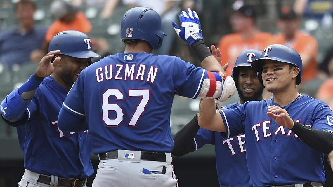 The Rangers' second half will be a success if, among other things, Ronald Guzman continues to develop. He hit his first career grand slam Sunday.