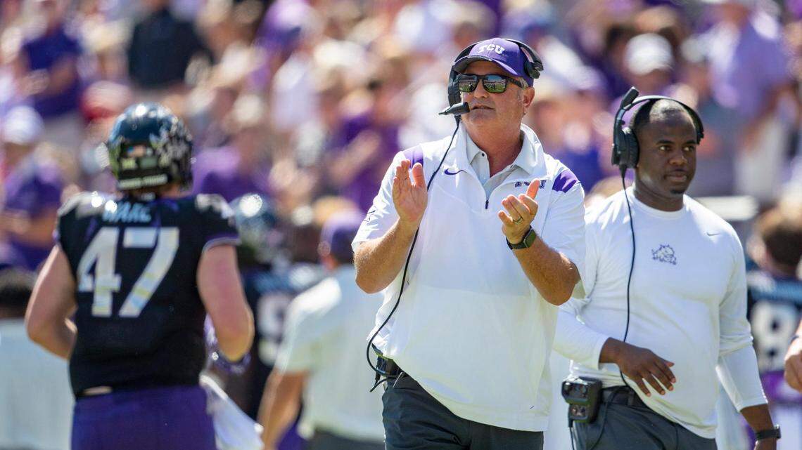 TCU coach Sonny Dykes’ first-season success could earn him national coach of the year honors.