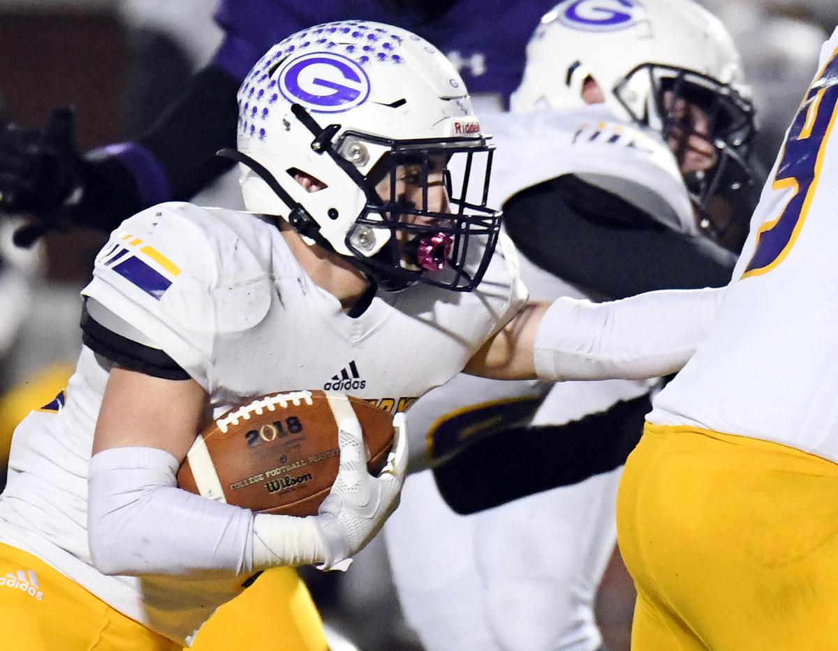 Granbury’s Clayton Kracy, takes the ball up the middle for positive yards against Chisholm in the fourth quarter during Friday’s October 25, 2019 football game at Chisholm Trail High school in Fort Worth, Texas. Granbury went on to win 31-7. Special/Bob Haynes