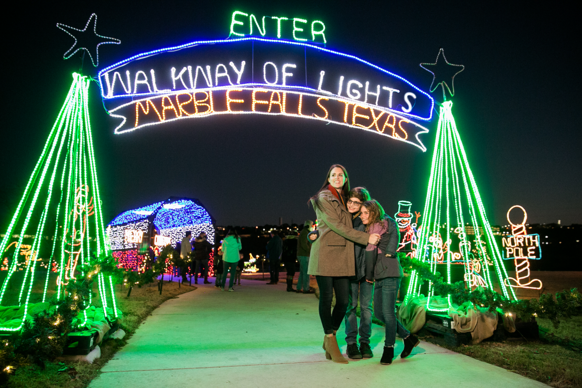 Have some fun at the magical Walkway of Lights and the outdoor ice skating rink with falling snow.