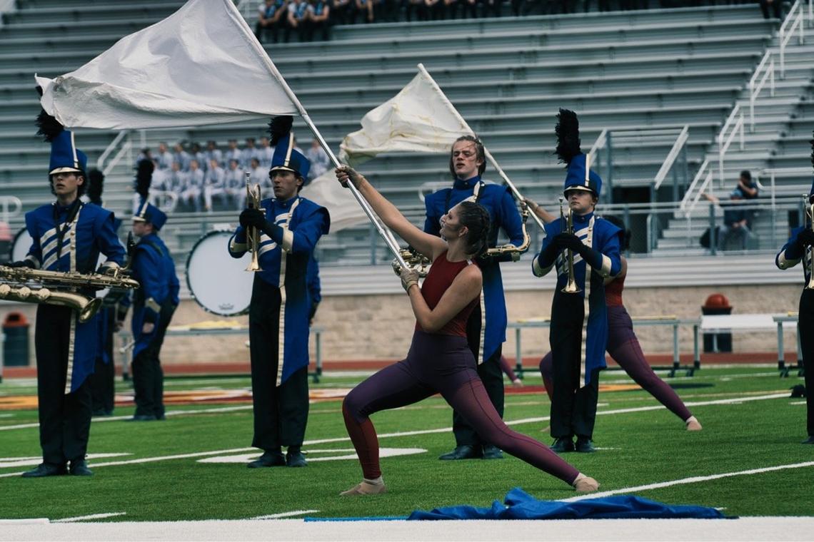 The Boswell Band of Gold performing at halftime during a football game earlier this year.