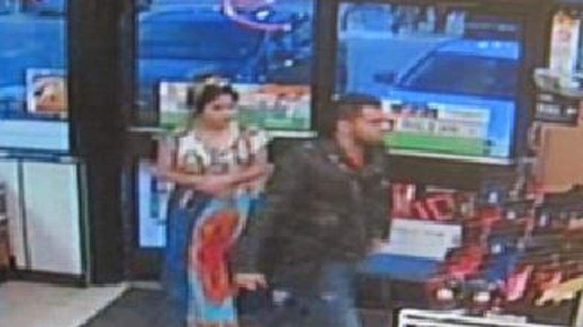 Two suspects accused of attaching a credit card skimmer to an ATM at a store in far north Fort Worth.