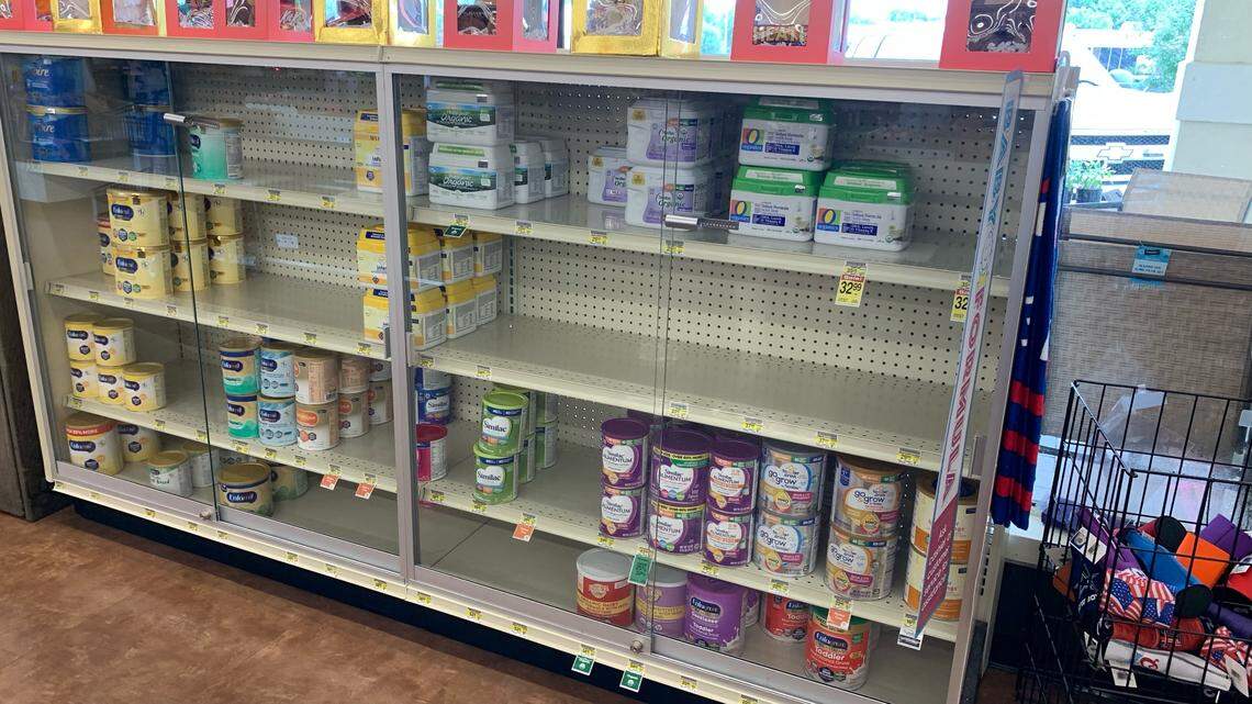Albertsons on Alton Road kept most of its baby formula locked at the front of the store. 