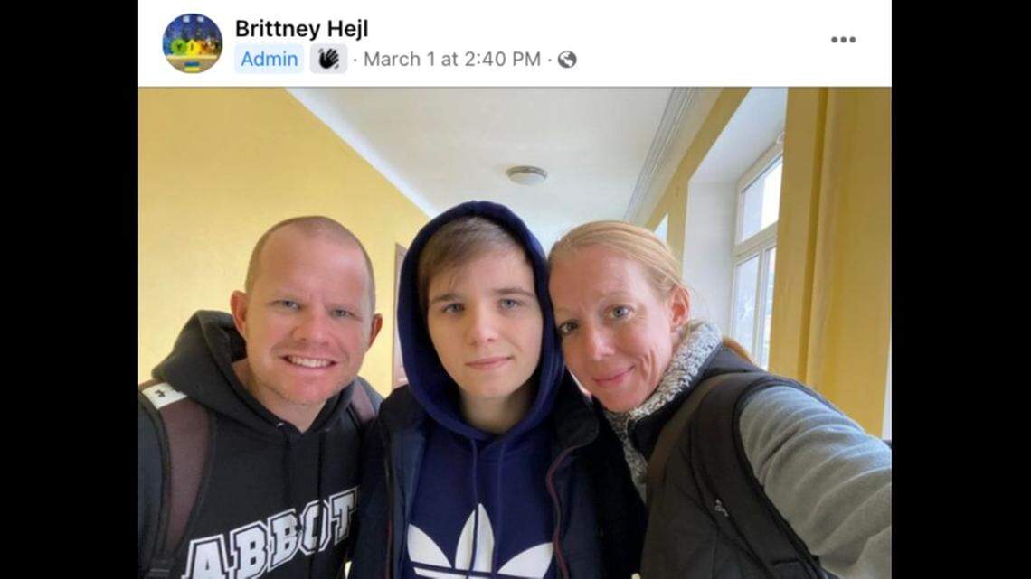 Texas parents Matt and Brittney Hejl are waiting to bring home their newly adopted son, Andriy, who is stuck in Ukraine as Russia attacks his native country.