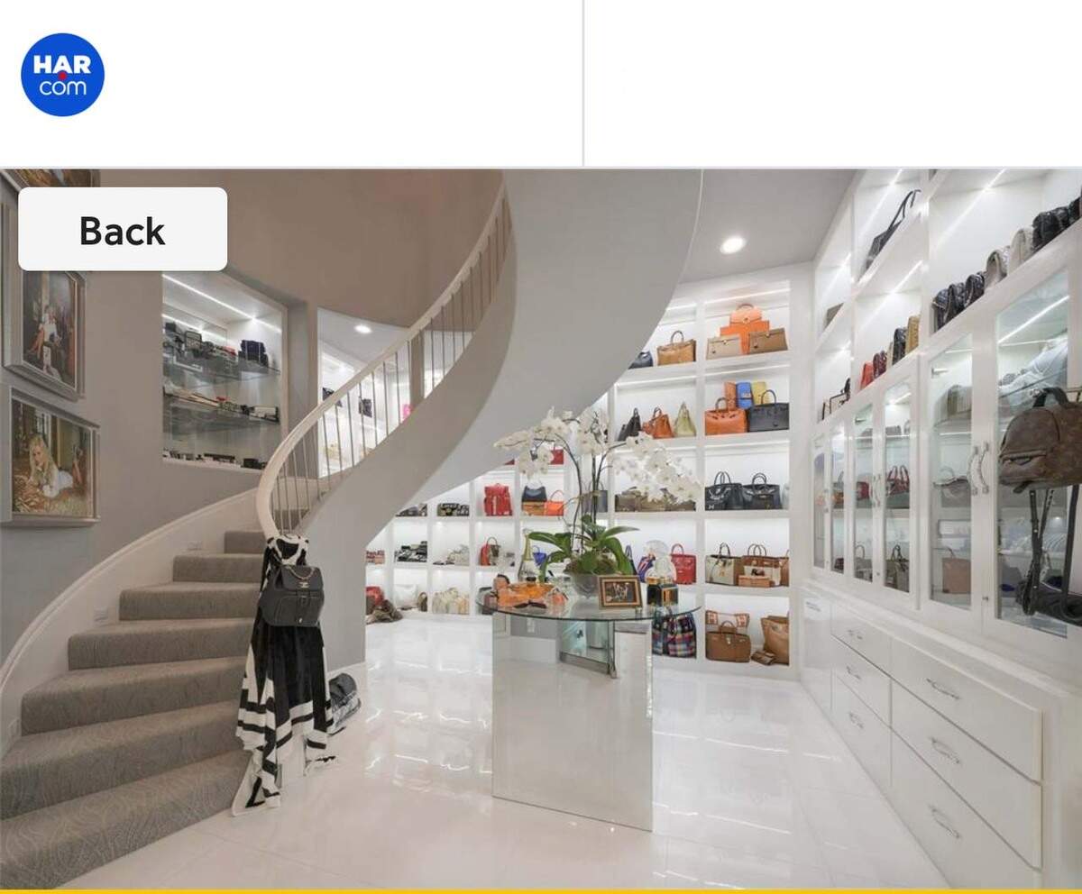 Closet area.