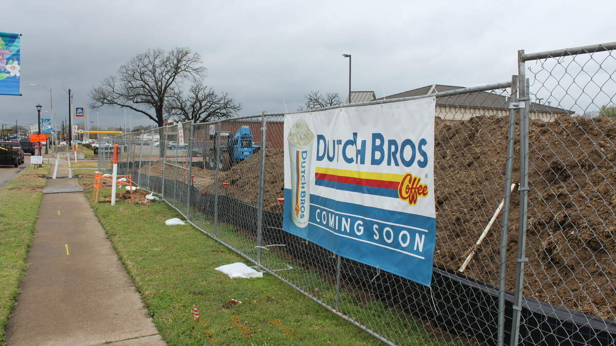 Construction is underway for a Dutch Bros. Coffee location at 2309 W. Park Row Dr. in Pantego.