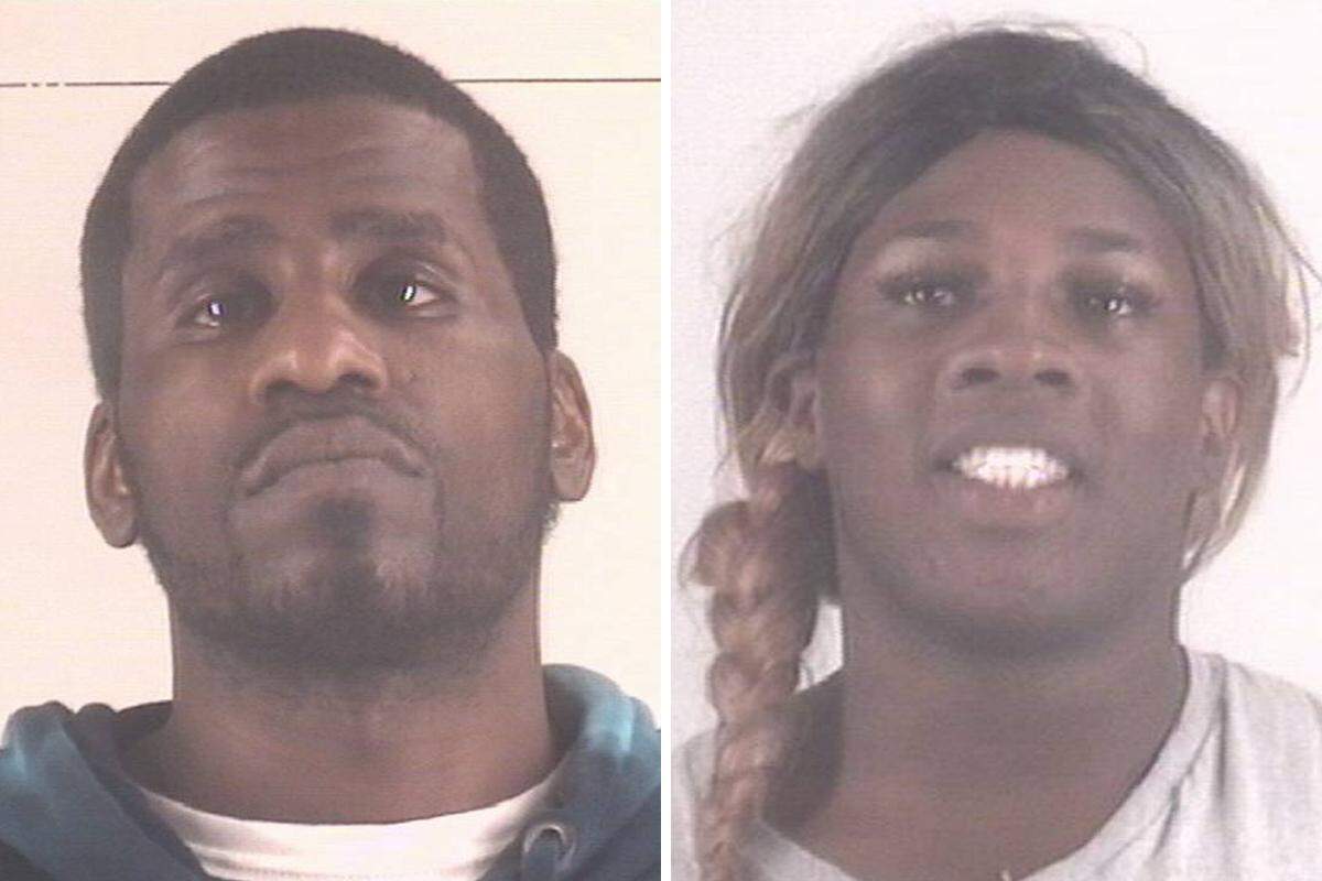 Samuel Mayfield, 23, (left) and  Timothy Kion Huff, 33, (right) are pictured in this composite photo.