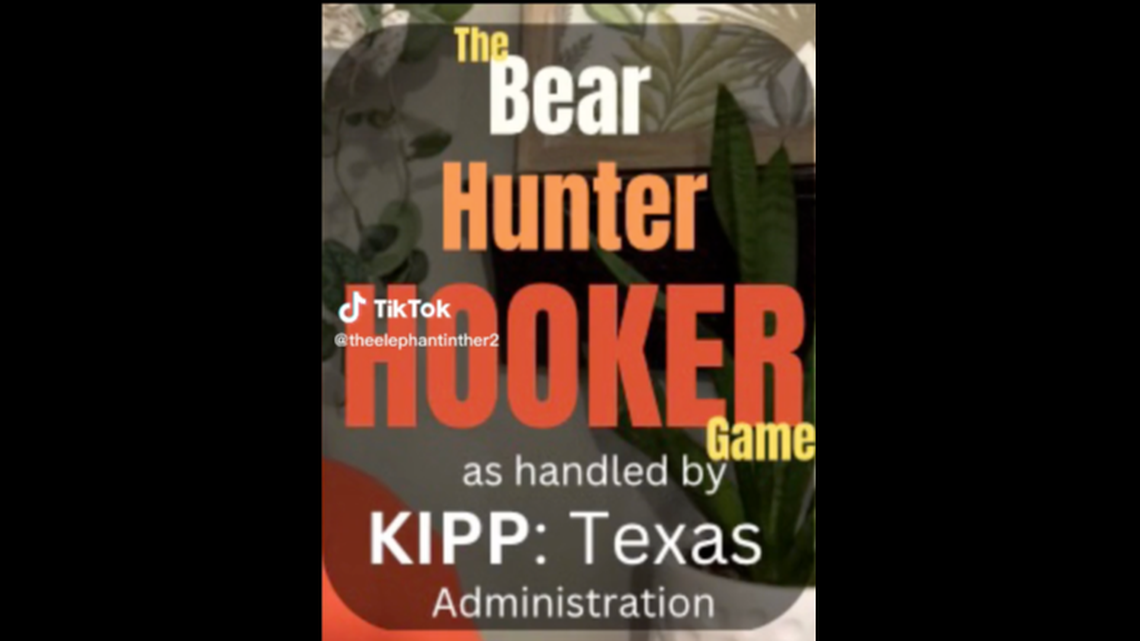 A game of “Bear, Hunter, Hooker” was played at a Texas middle school, the district said.