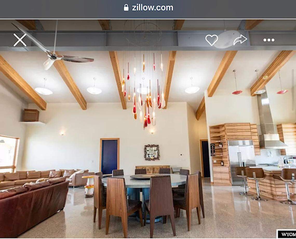 Dining area and kitchen