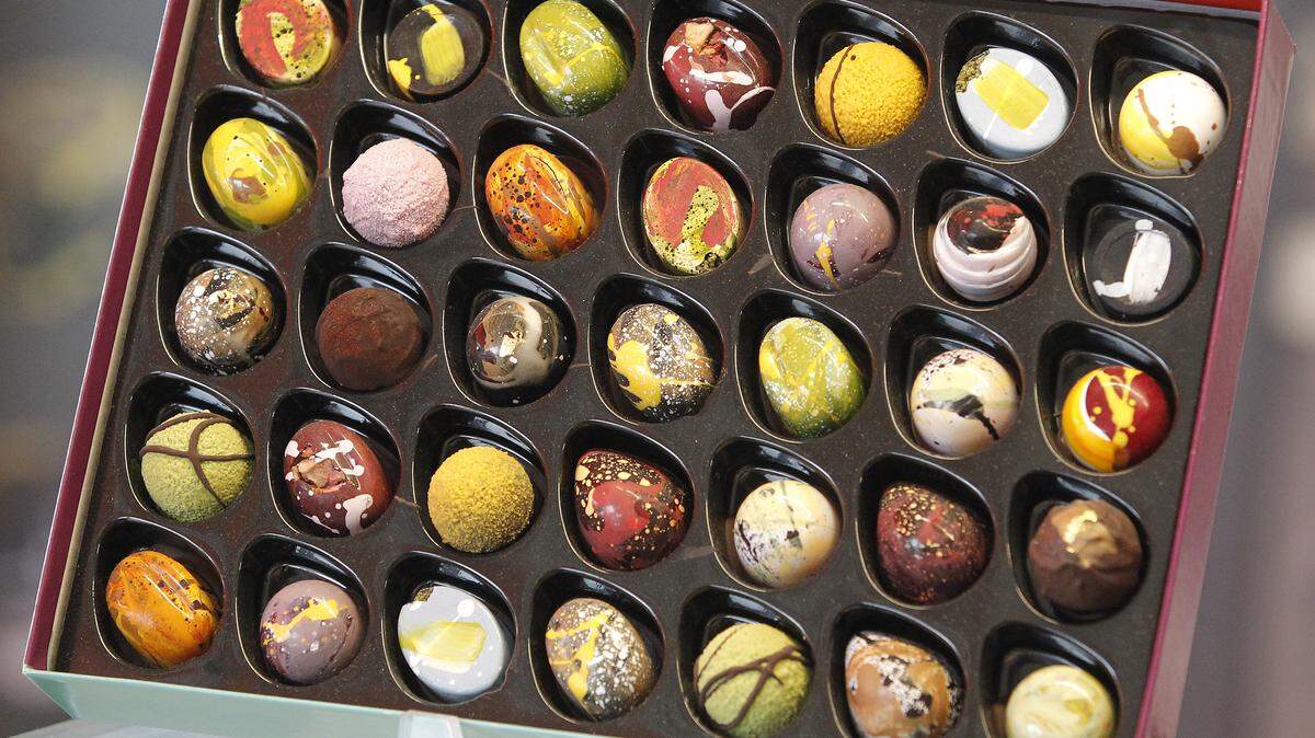 An assortment of Kate Weiser Chocolate bonbons, in a 2014 file photo. The Dallas-based company, which takes up to five days to make its colorful confections, is scheduled to open a shop in Fort Worth’s Shops at Clearfork.