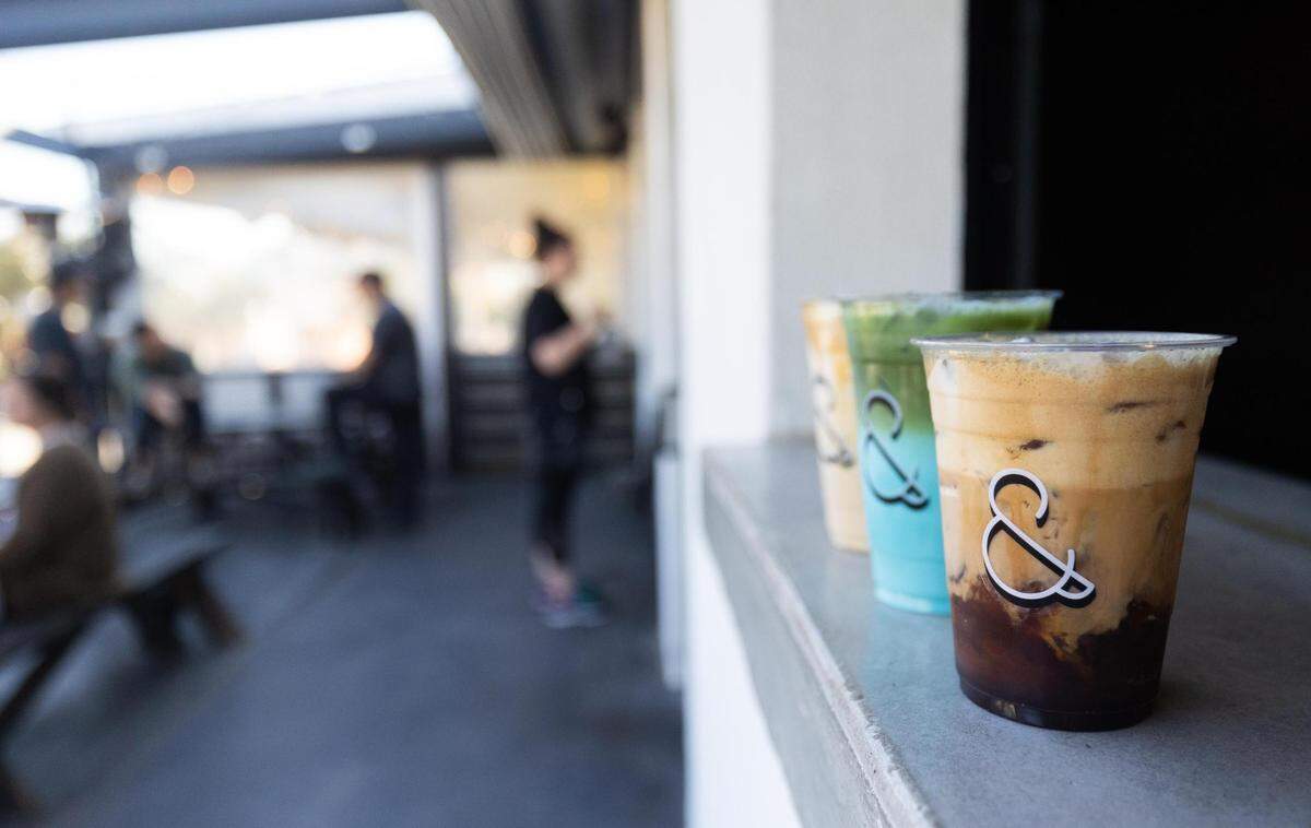 A Butter Brew Latte, Booberry Matcha and Vanilla Shakerato are among the popular drinks at Ampersand.