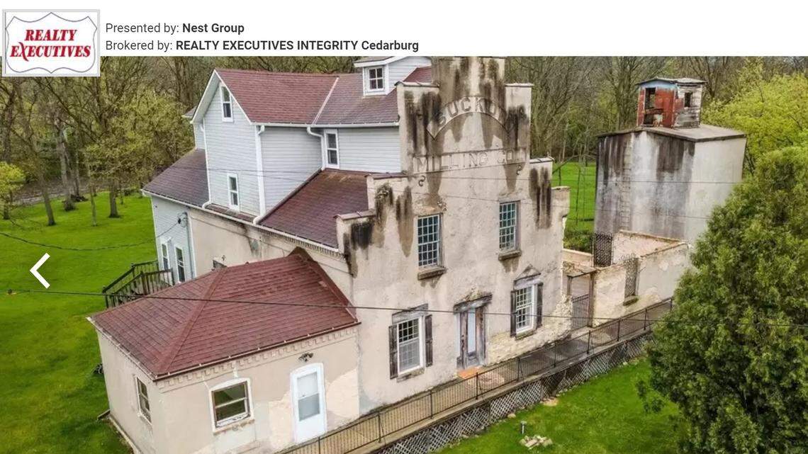 The odd, but alluring, exterior of the West Bend residence.