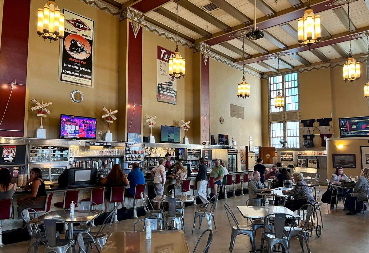 The T&P Tavern still had the counter and layout of the historic 1931 train station cafe.