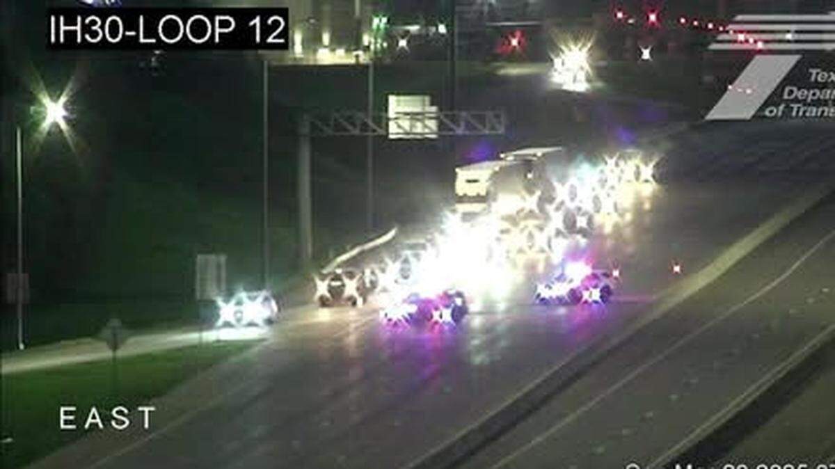 The passenger in a car died after a crash on westbound I-30 in Grand Prairie on Sunday morning, and the driver faces a charge of intoxication manslaughter, police said.