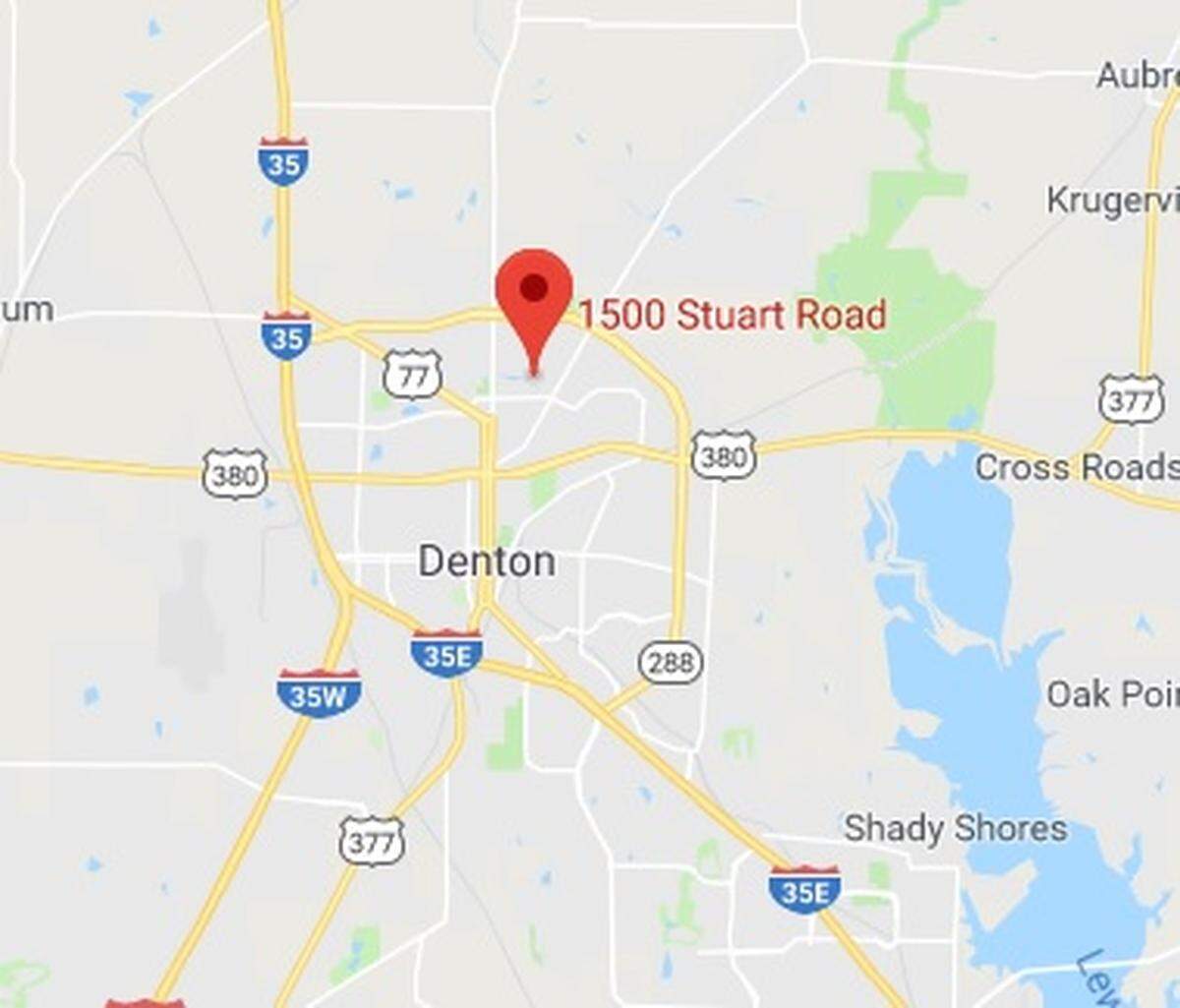A Denton woman was killed early Wednesday when her vehicle crashed into a tree near Stuart Road, Denton police said.