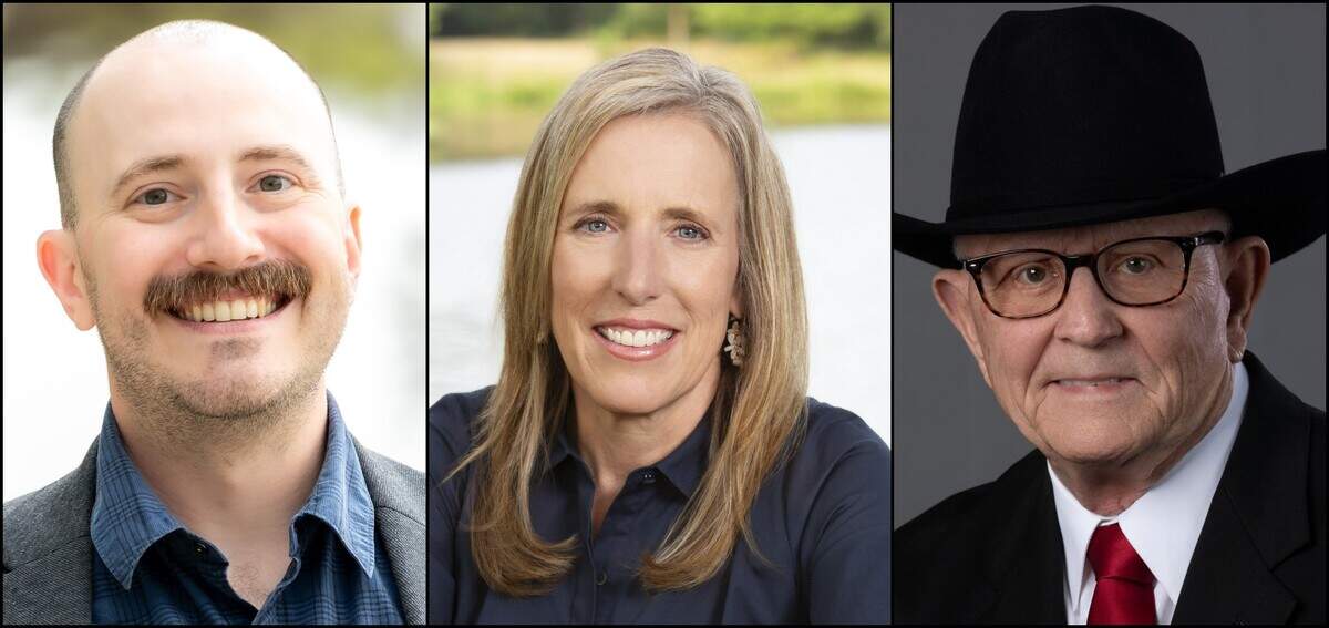 Candidates for the the Place 3 seat on the Keller City Council are, from left, Zane Kupper, Karen Brennan and Frank Roszell.