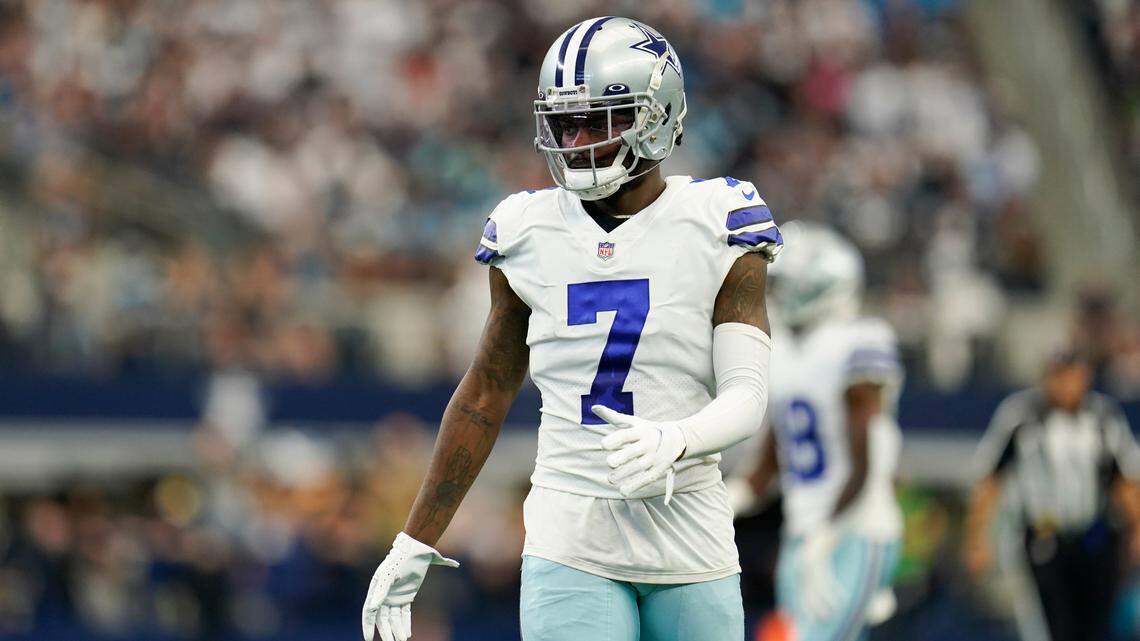 Dallas Cowboys defensive back Trevon Diggs collected his sixth interception in five games in Sunday’s game against the New York Giants.