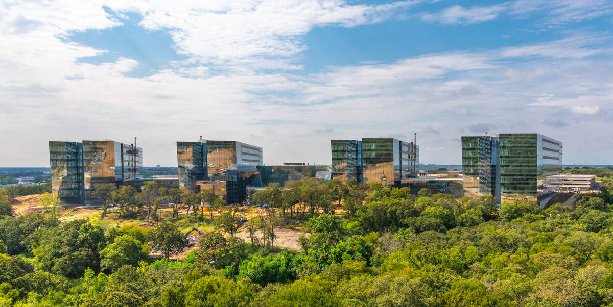 Artist rendering of American Airlines’ new headquarters in Fort Worth.