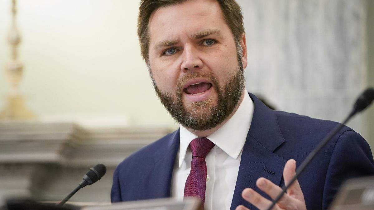 Sen. J.D. Vance, R-Ohio, during the Senate hearing on improving rail safety in response to the East Palestine, Ohio, train derailment on March 22, 2023.
