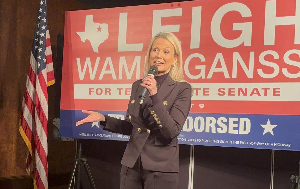 Republican Leigh Wambsganss told her supporters on the Jan. 31, 2026 election night that the campaign will learn from the race and come back stronger in November.