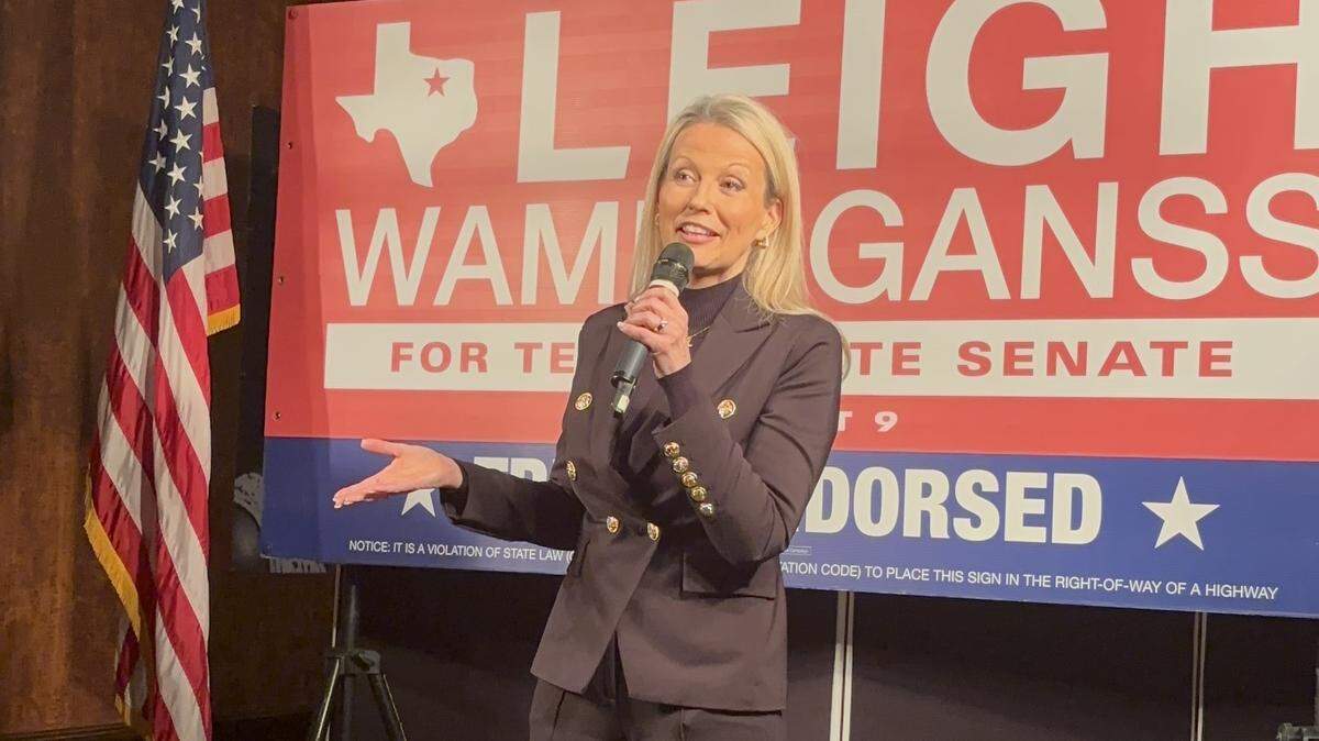 Republican Leigh Wambsganss told her supporters on the Jan. 31, 2026 election night that the campaign will learn from the race and come back stronger in November.