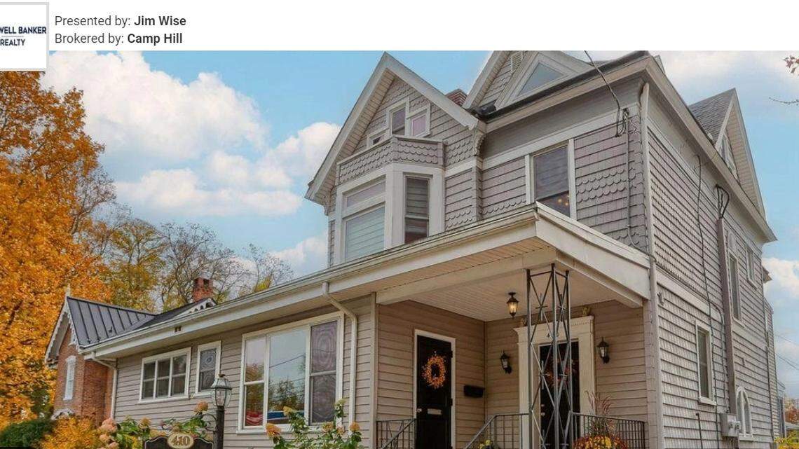 The exterior has a charming, vintage feel.