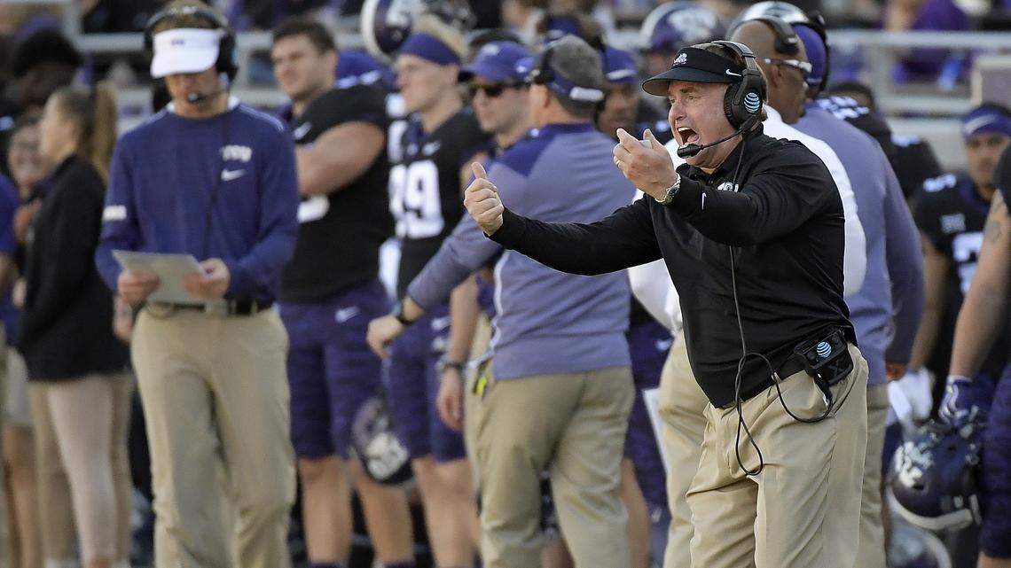 TCU head coach Gary Patterson, seen here during the Horned Frogs game against Baylor in November, is looking for a new director of player personnel since Eric Russell is leaving for a job at Texas A&M.