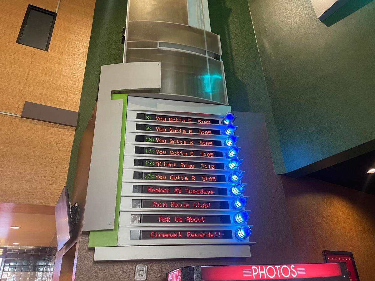 “You Gotta Believe” played on nine of the 13 screens at Cinemark Rave Ridgmar 13 and XD.