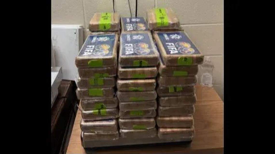 A shipment of soft drinks concealed over 120 pounds of cocaine, border officials in Texas said.