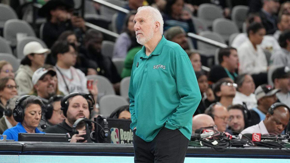 San Antonio Spurs coach Greg Popovich, shown during a game in March against the Memphis Grizzlies, went on a rant about gun control April 9 before a game against the Mavericks.